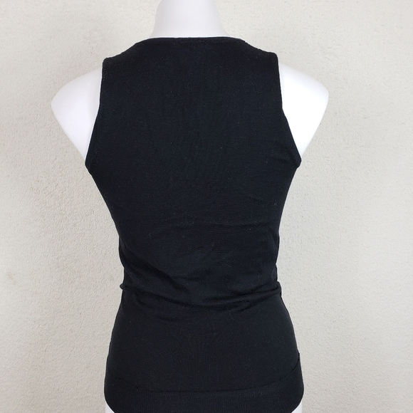 3/$15 Faux wrap sequin tank 65% silk size medium - Picture 6 of 7